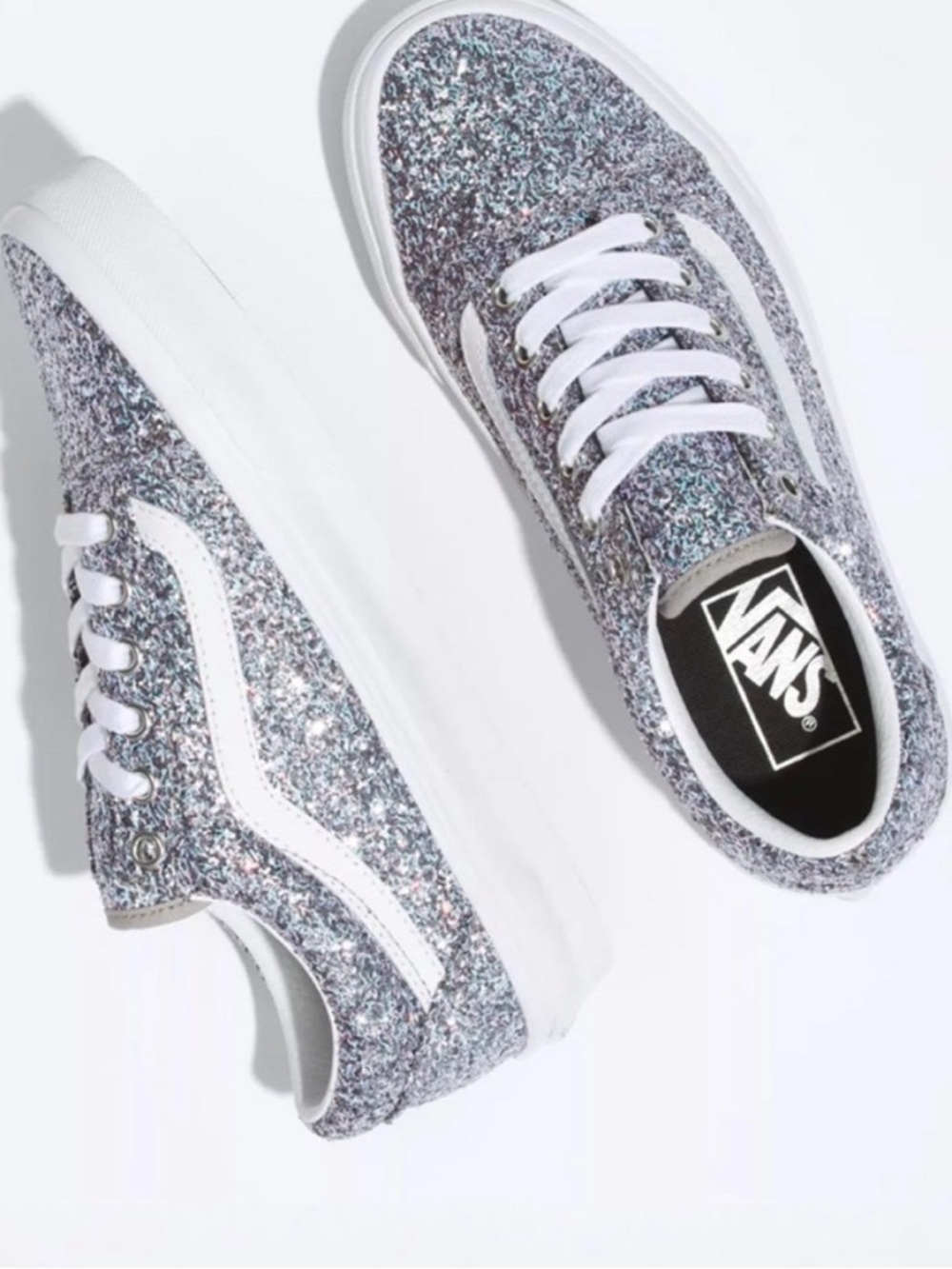 Vans Old Skool Silver Chunky Glitter Sneakers